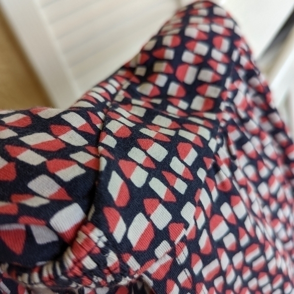 Boden Print Jersey Dress with Pockets blue pink Size 6 Cotton Modal blend - Picture 8 of 8